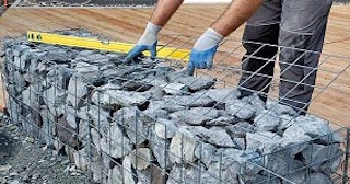 Устройство подпорной стенки из габионов в Шахтах в октябре